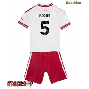 Liverpool Jeremy Jacquet #5 Seconda Maglia Bambino 2026-27 Manica Corta (+ Pantaloni corti)